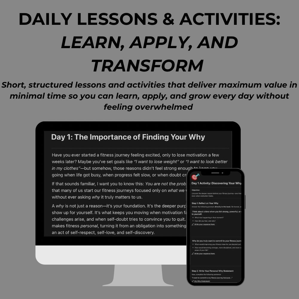 Leap Forward daily lessons and activities for structured self-growth and habit-building.